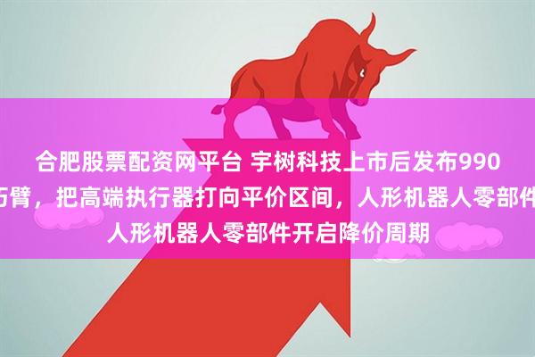 合肥股票配资网平台 宇树科技上市后发布9900元级仿生灵巧臂，把高端执行器打向平价区间，人形机器人零部件开启降价周期